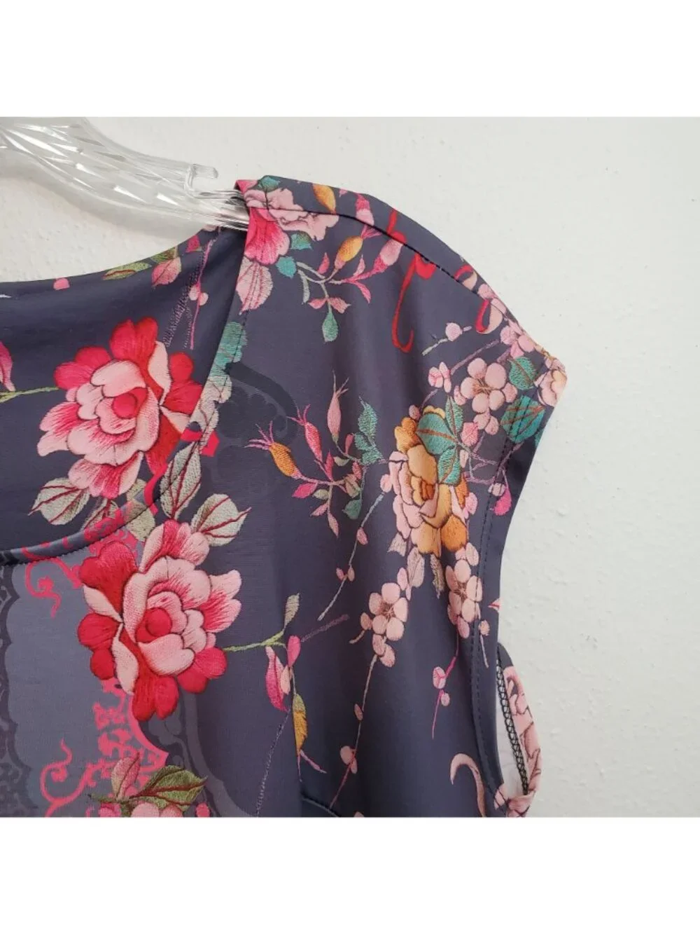 Johnny Was Asbrie dress, periwinkle floral